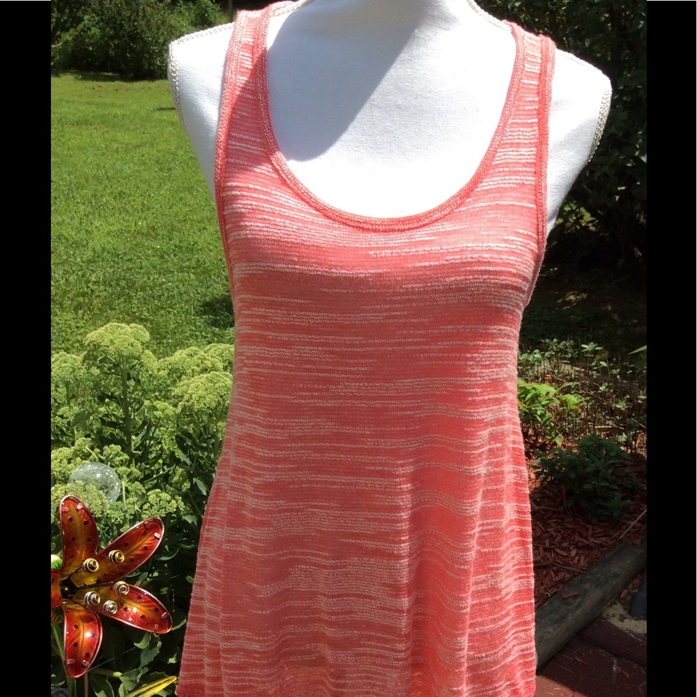 Massini sleeveless orange top size small